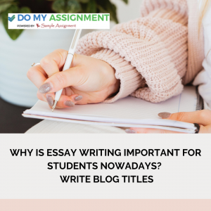 Why is essay writing important for students nowadays? 